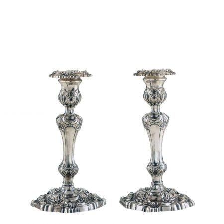 Coppia Candelieri argento 1898