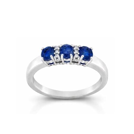 Anello Trilogy color zaffiri