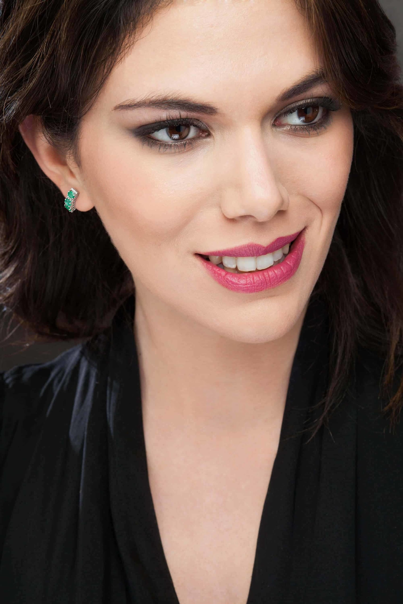 Orecchini Trilogy color smeraldi brillanti