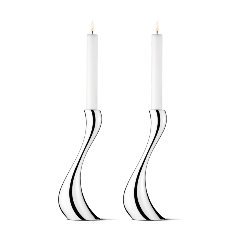 Candelabri Cobra set 2 pezzi Georg Jensen