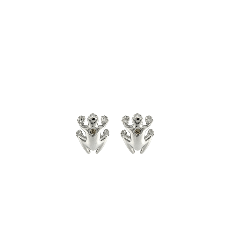 DADA ARRIGONI Orecchini argento Happy Frog