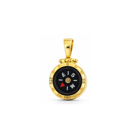 Scarabeo Gold Compass Pendant