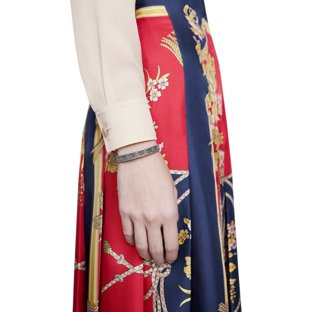 Bracciale Doppia G argento GUCCI