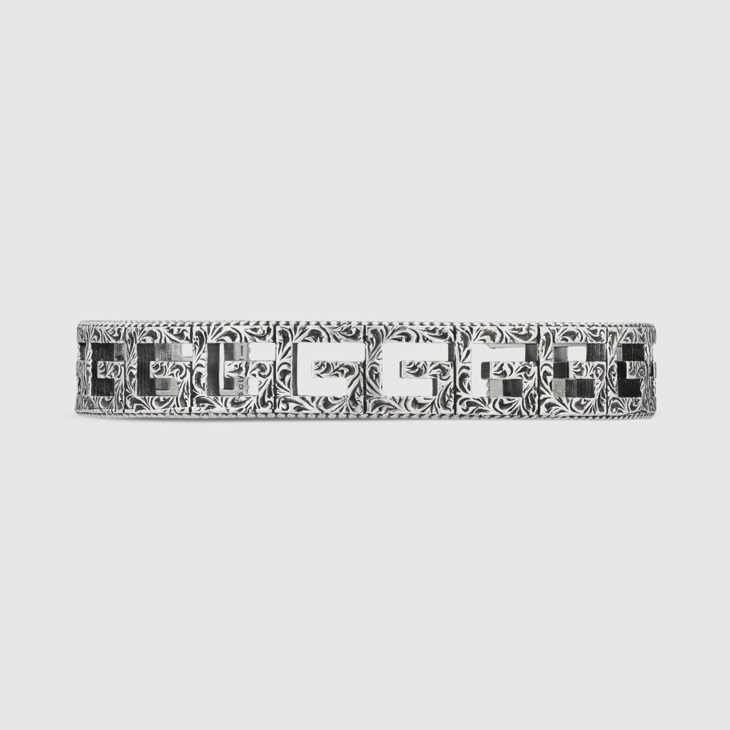 Bracciale rigido G Quadro GUCCI