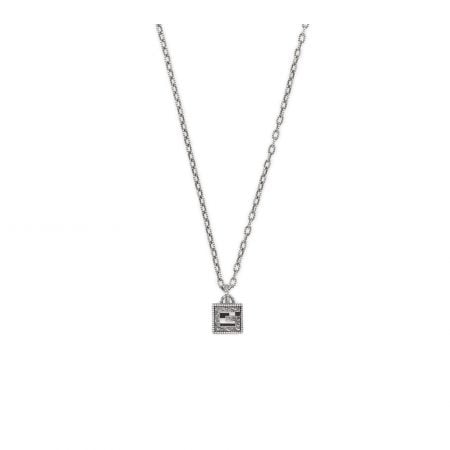 Collana con cubo G Quadro in argento