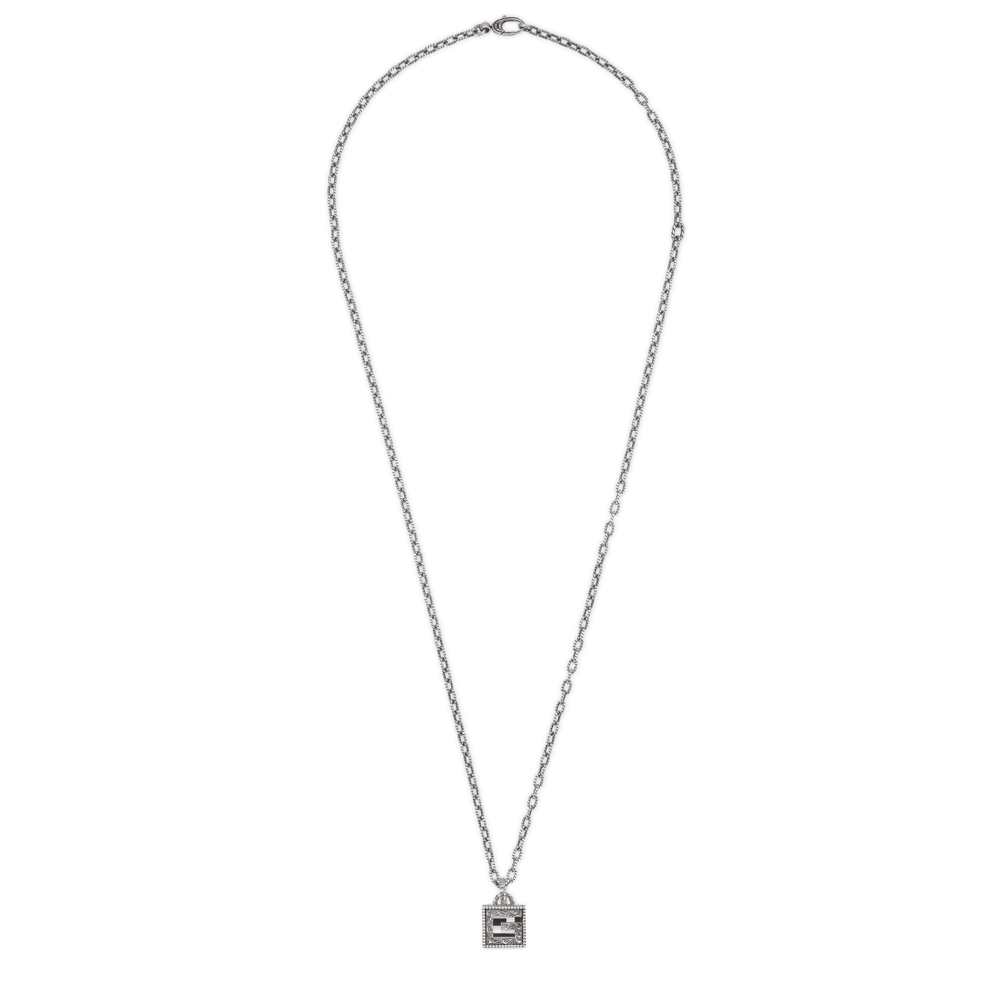 Collana con cubo G Quadro in argento
