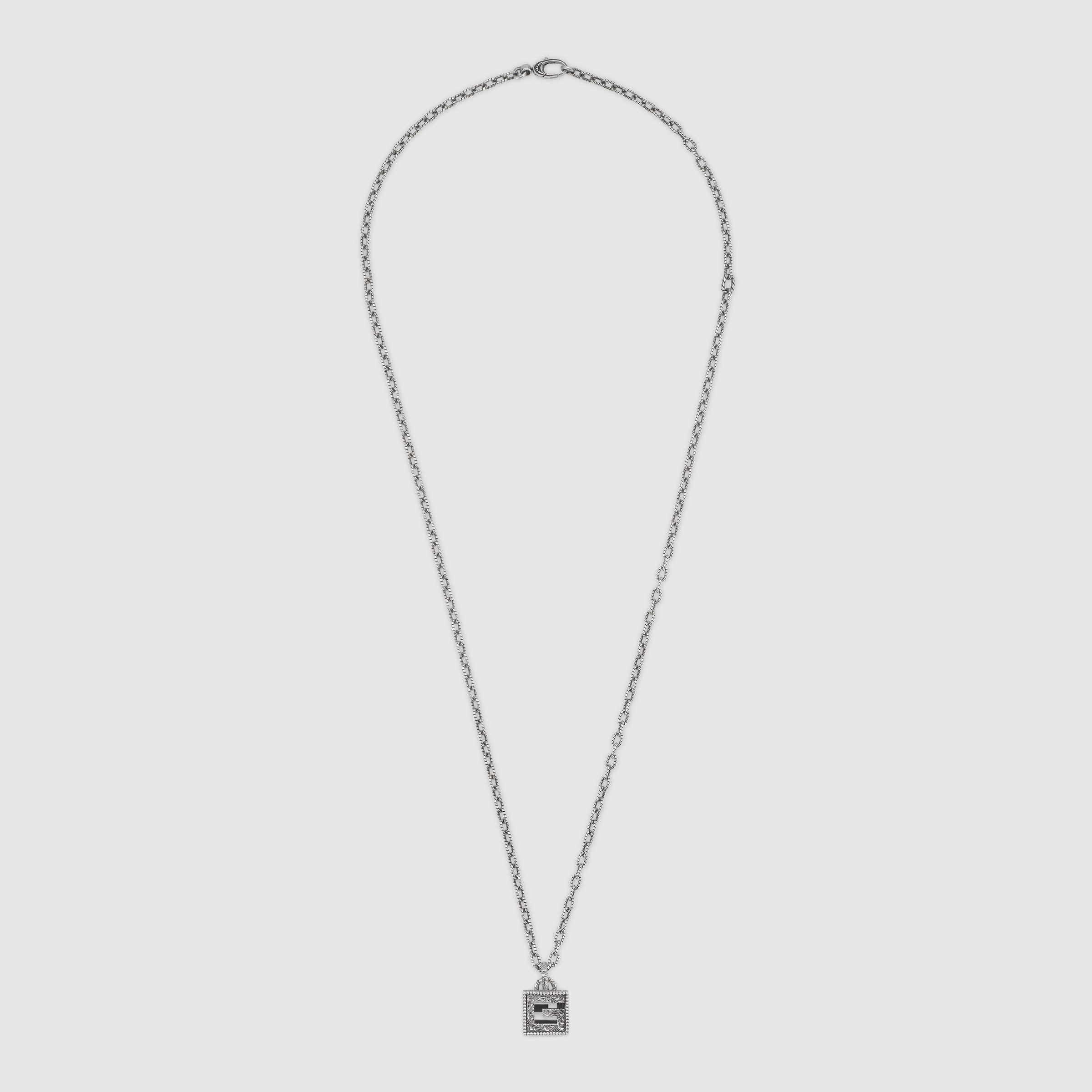 Collana con cubo G Quadro in argento