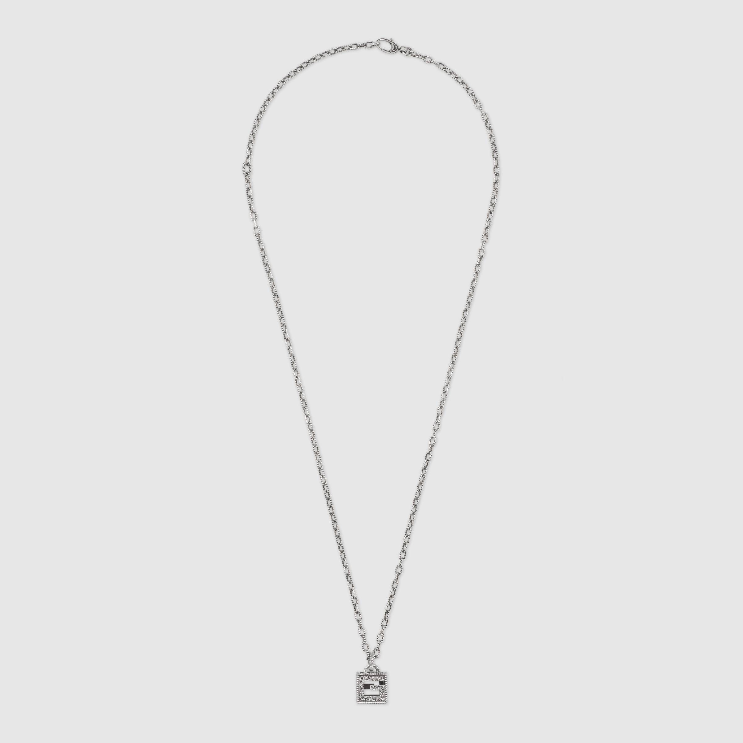 Collana con cubo G Quadro in argento