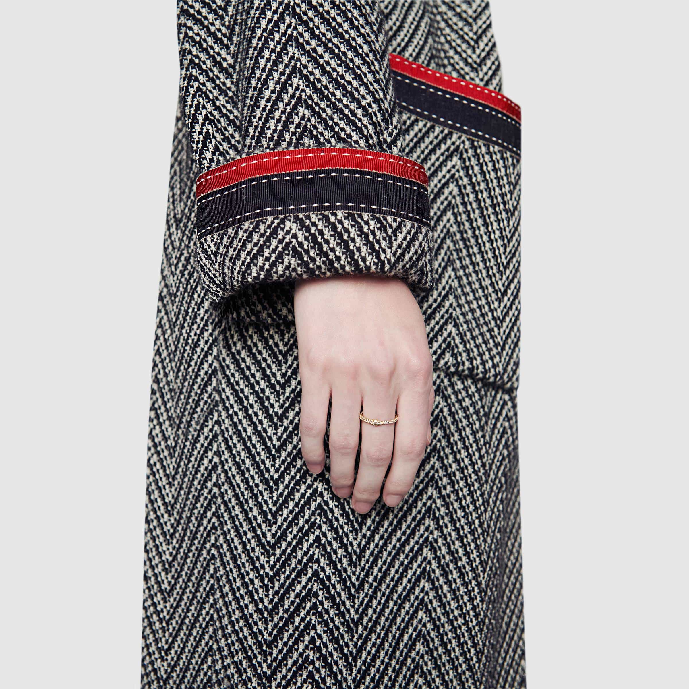 Anello Gucci Ouroboros in oro e diamanti