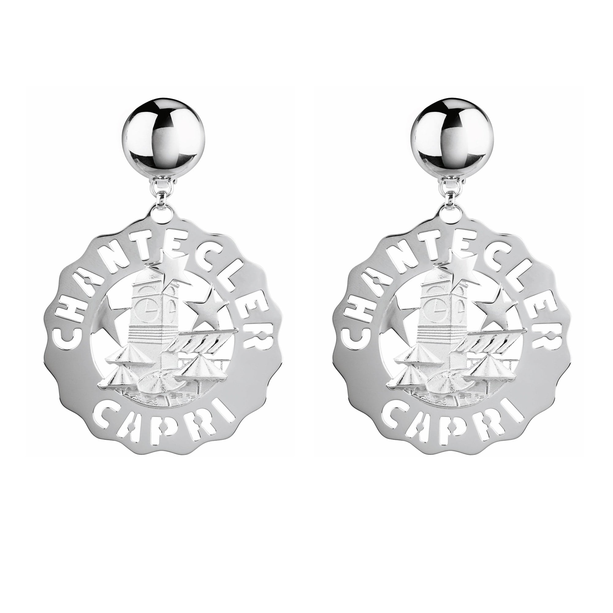 Orecchini piazzetta grandi Chantecler