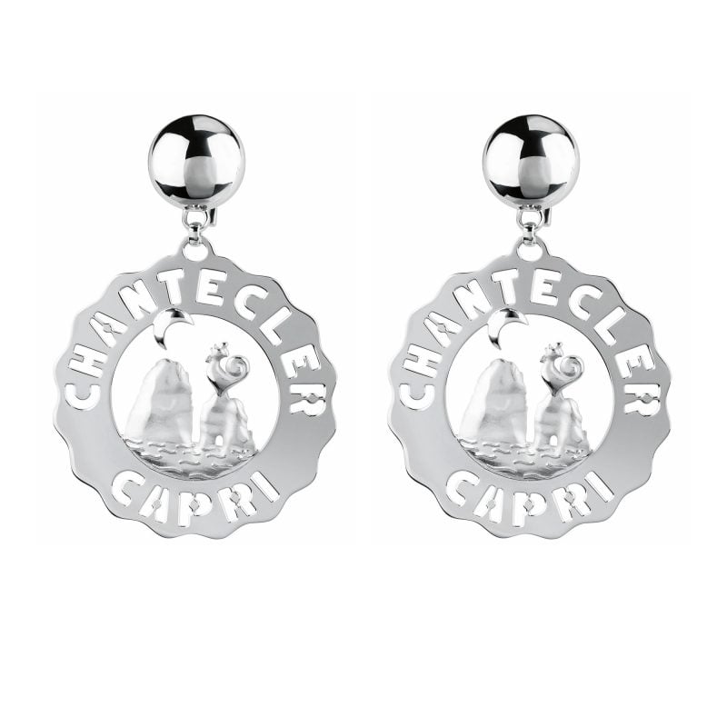 Orecchini faraglioni grandi in argento Chantecler