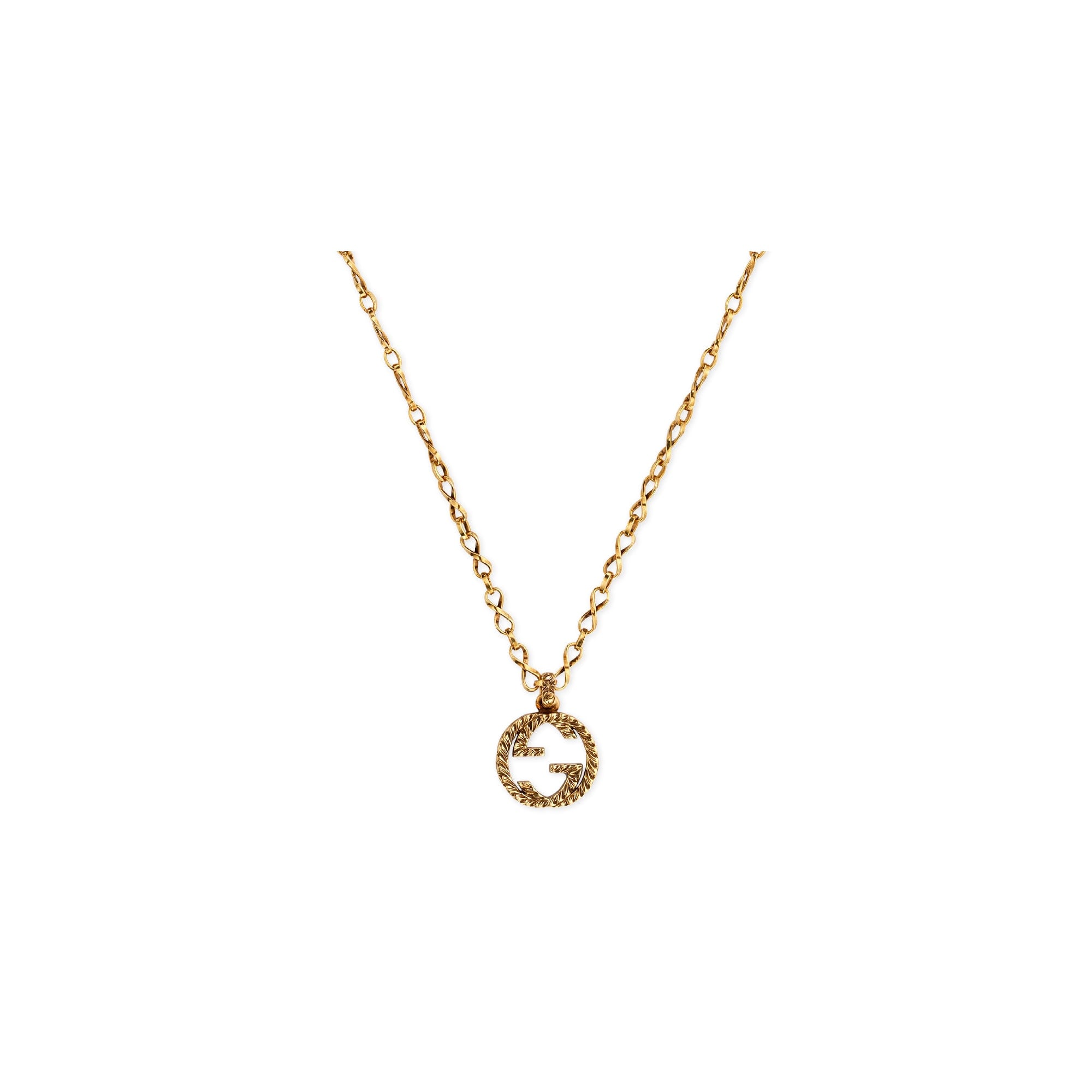 GUCCI Yellow gold necklace with Interlocking G COLLANA DISCOUNT SCONTO