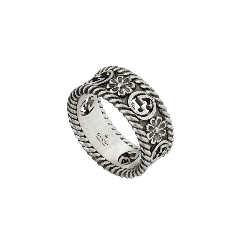 Anello Gucci GG in argento