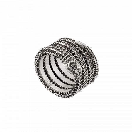 Anello a serpente Gucci Garden in argento