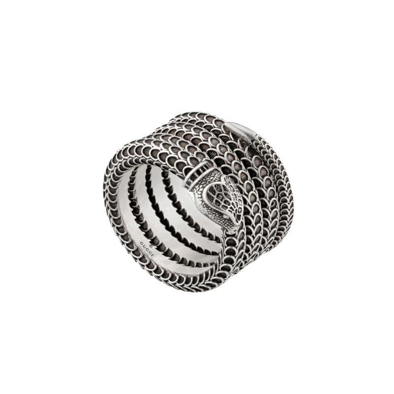 Anello a serpente Gucci Garden in argento