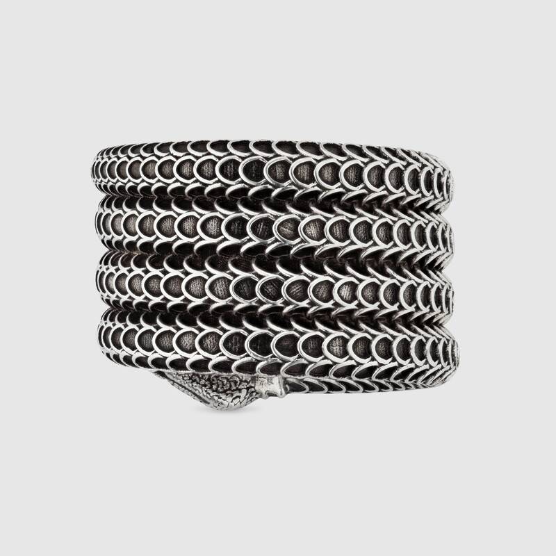 Anello a serpente Gucci Garden in argento