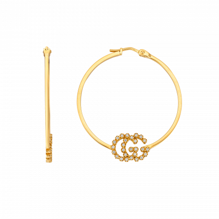 GUCCI GG Running earrings with diamonds small