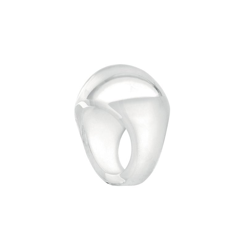Anello Cabochon Lalique white patina