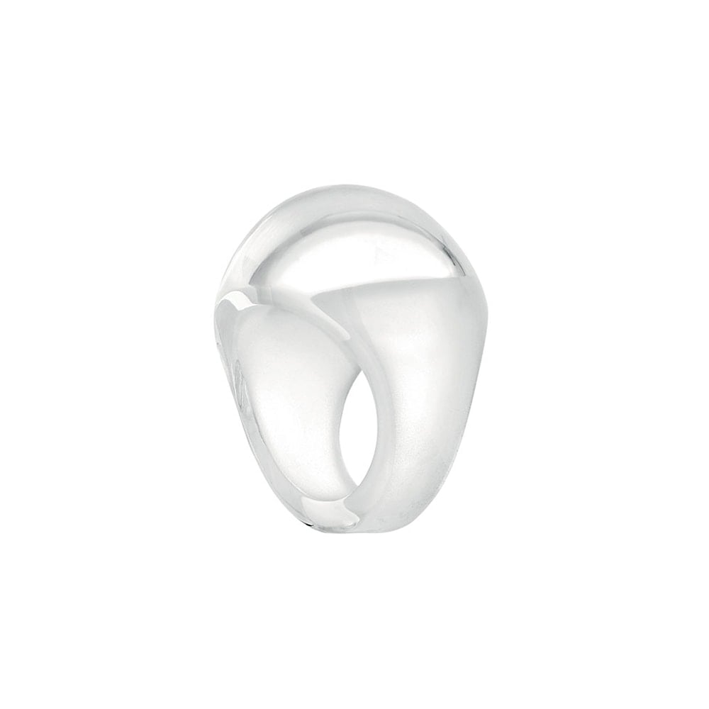 Anello Cabochon Lalique white patina
