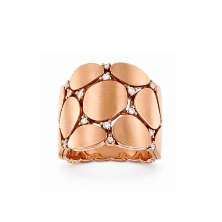 Anello Pantelleria in oro rosa e brillanti