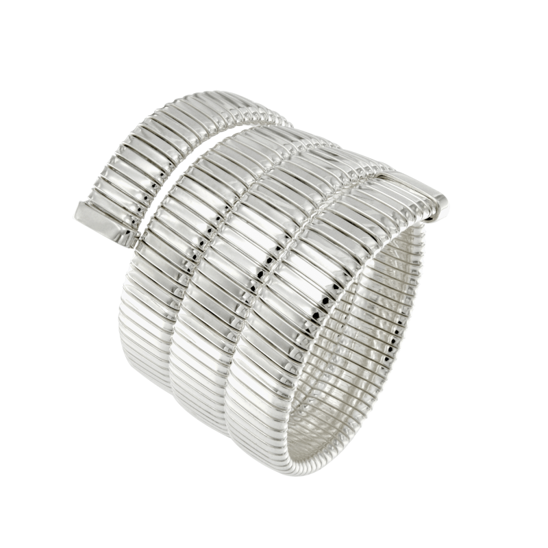 Bracciale Argento tubogas 4 giri