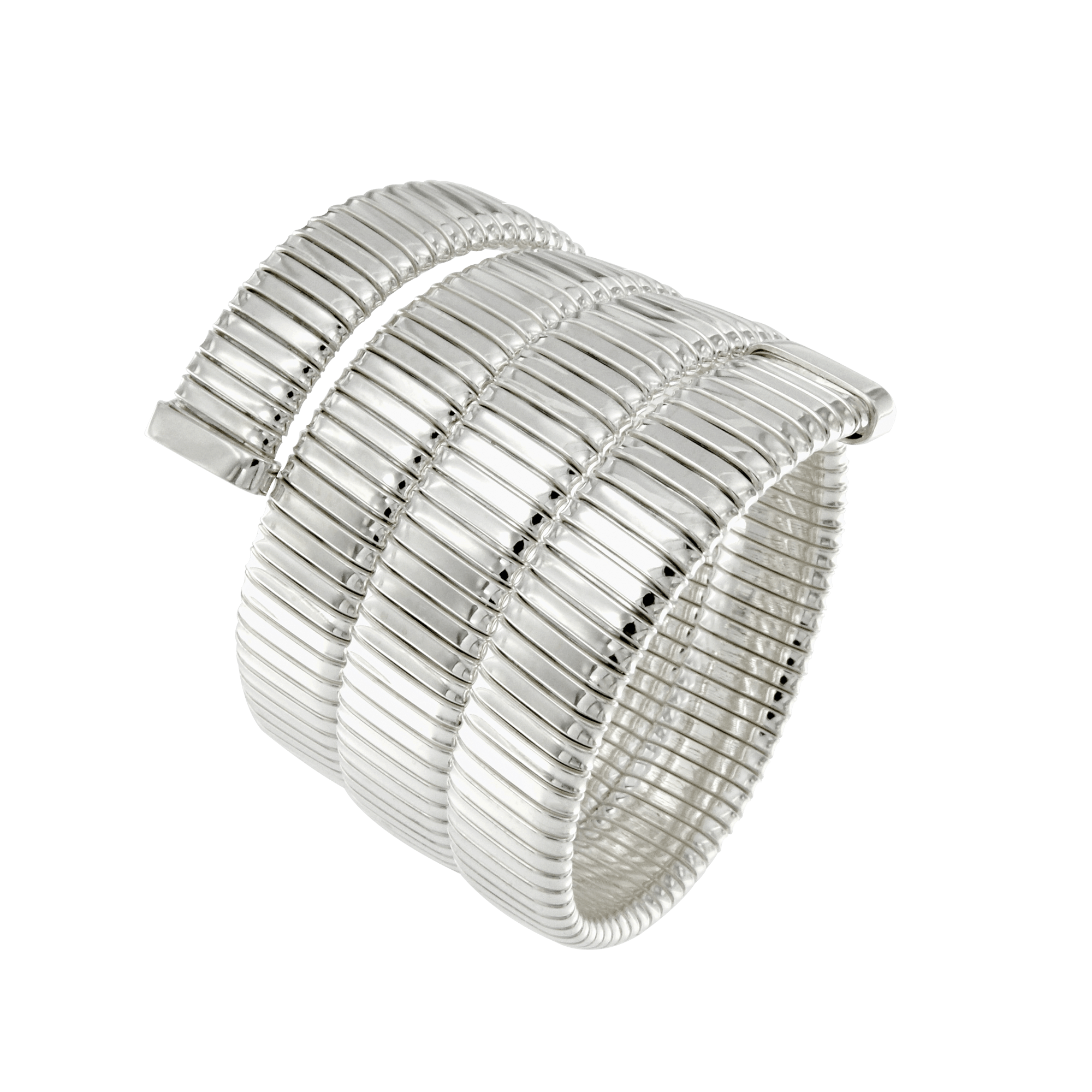 Bracciale Argento tubogas 4 giri