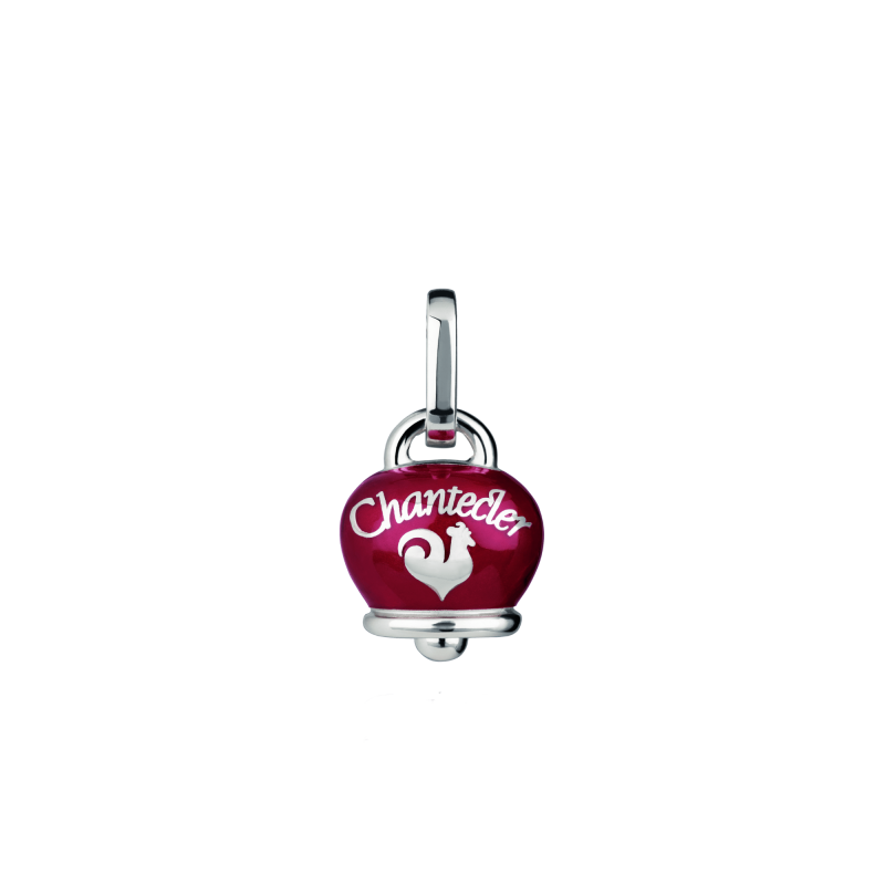 Ciondolo Campanella Chantecler smalto cuori lucchetto