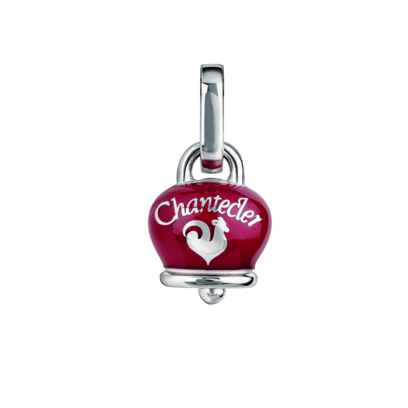 Ciondolo Campanella Chantecler smalto cuori lucchetto Micro