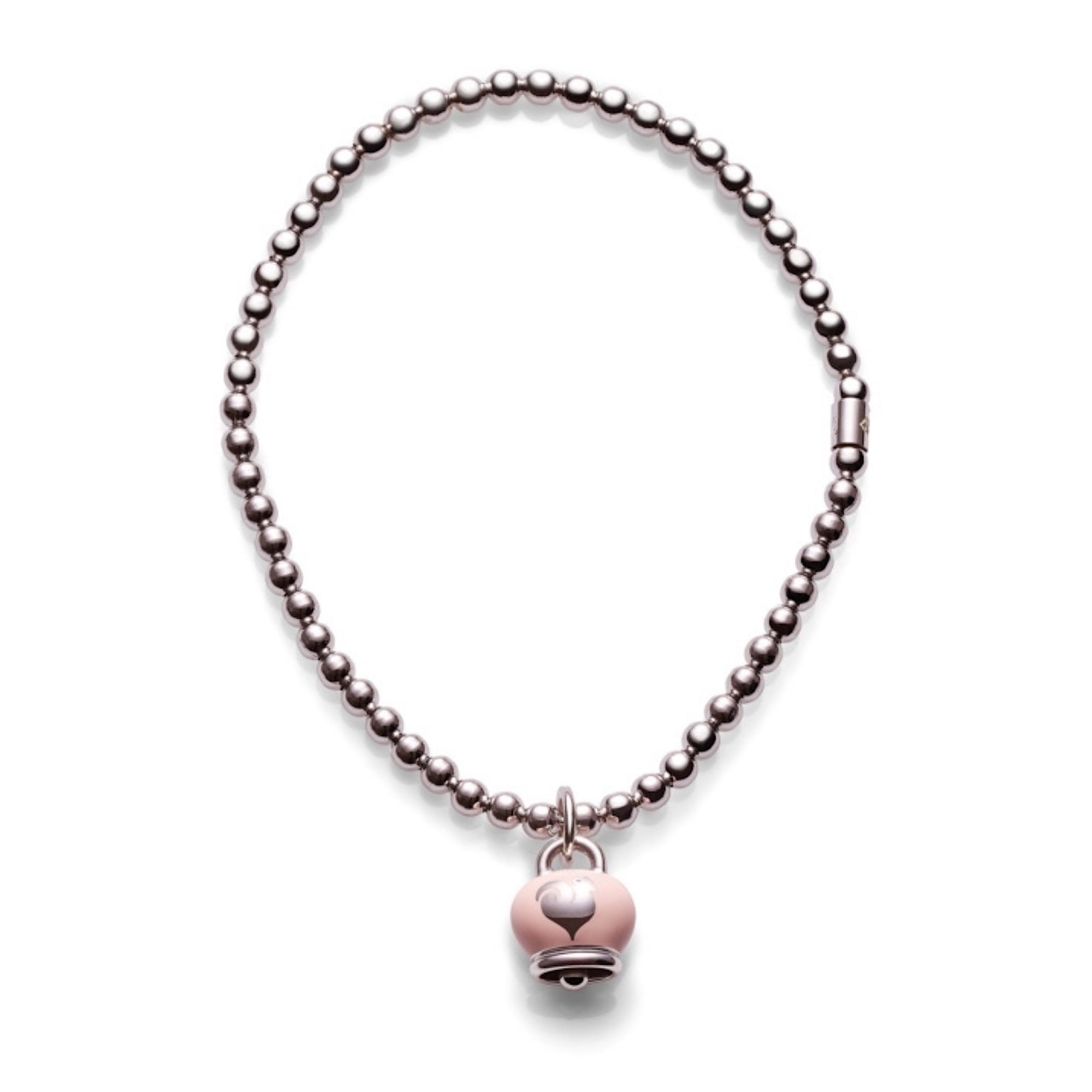BRACCIALE ELASTICO CIONDOLO CAMPANELLA ROSA CHANTECLER