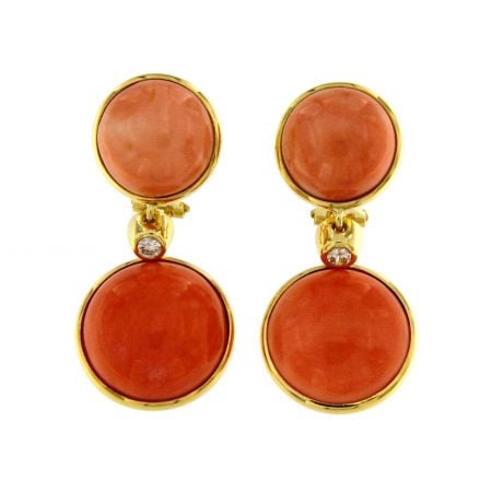 Orecchini con coralli Anni 80