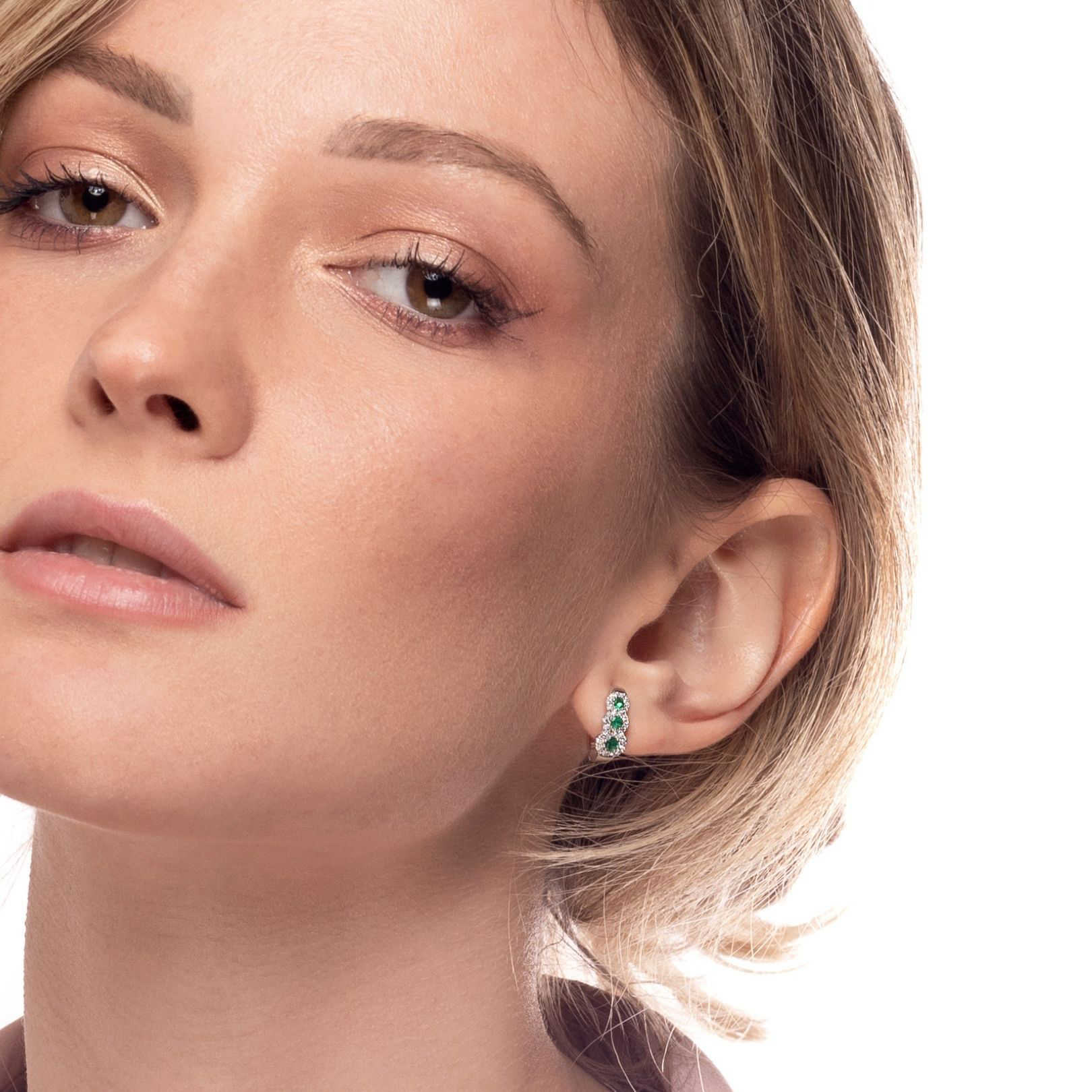 Orecchini smeraldi brillanti