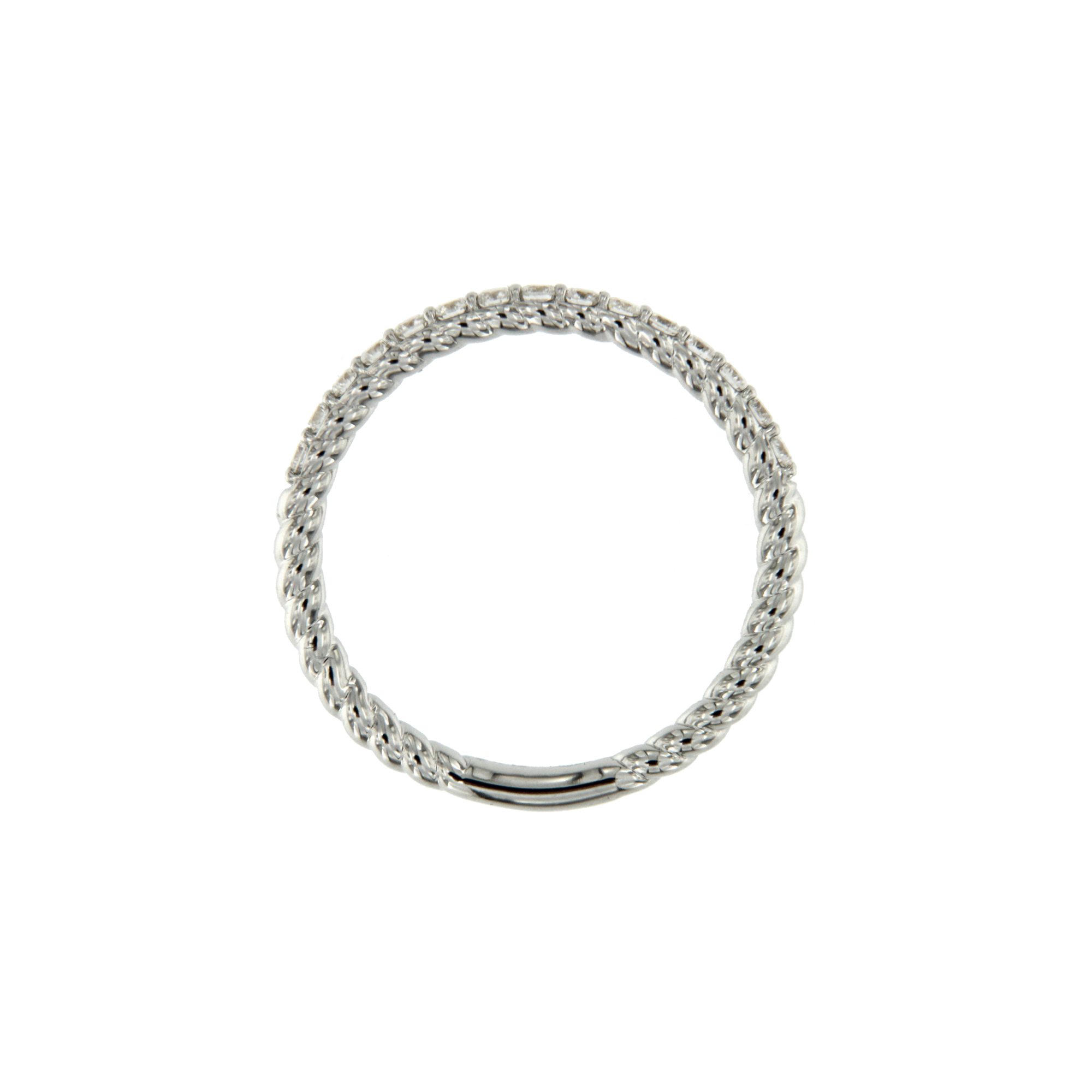 Anello veretta con brillanti