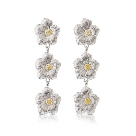 Orecchini Pendenti Gardenia 3 Fiori