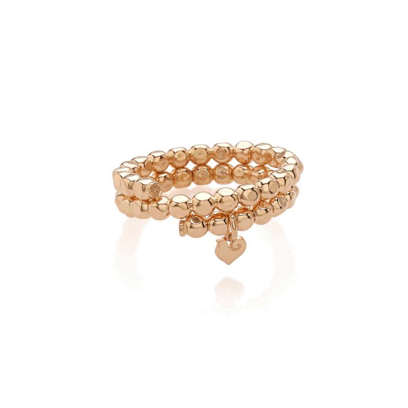 Anello Chantecler porta ciondoli micro galletto Oro rosa