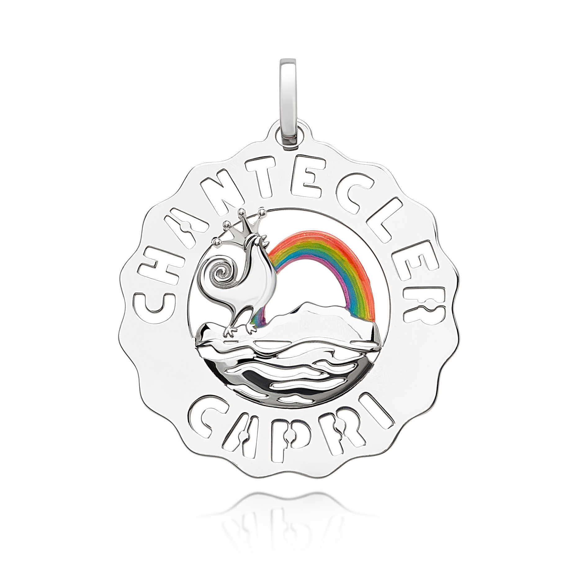 Ciondolo Logo Arcobaleno Chantecler Grande