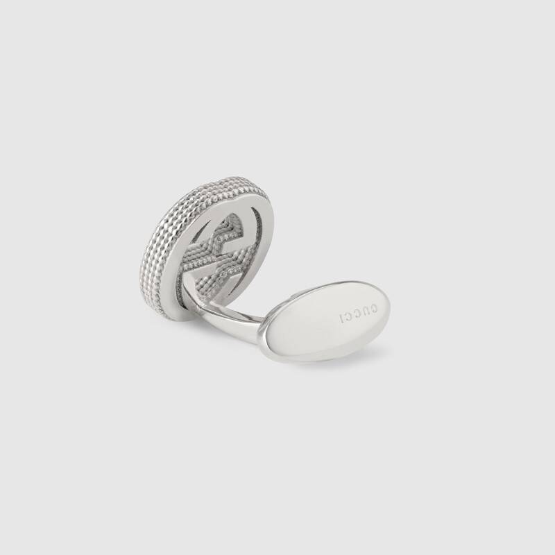 Gemelli Gucci argento doppia G cufflinks