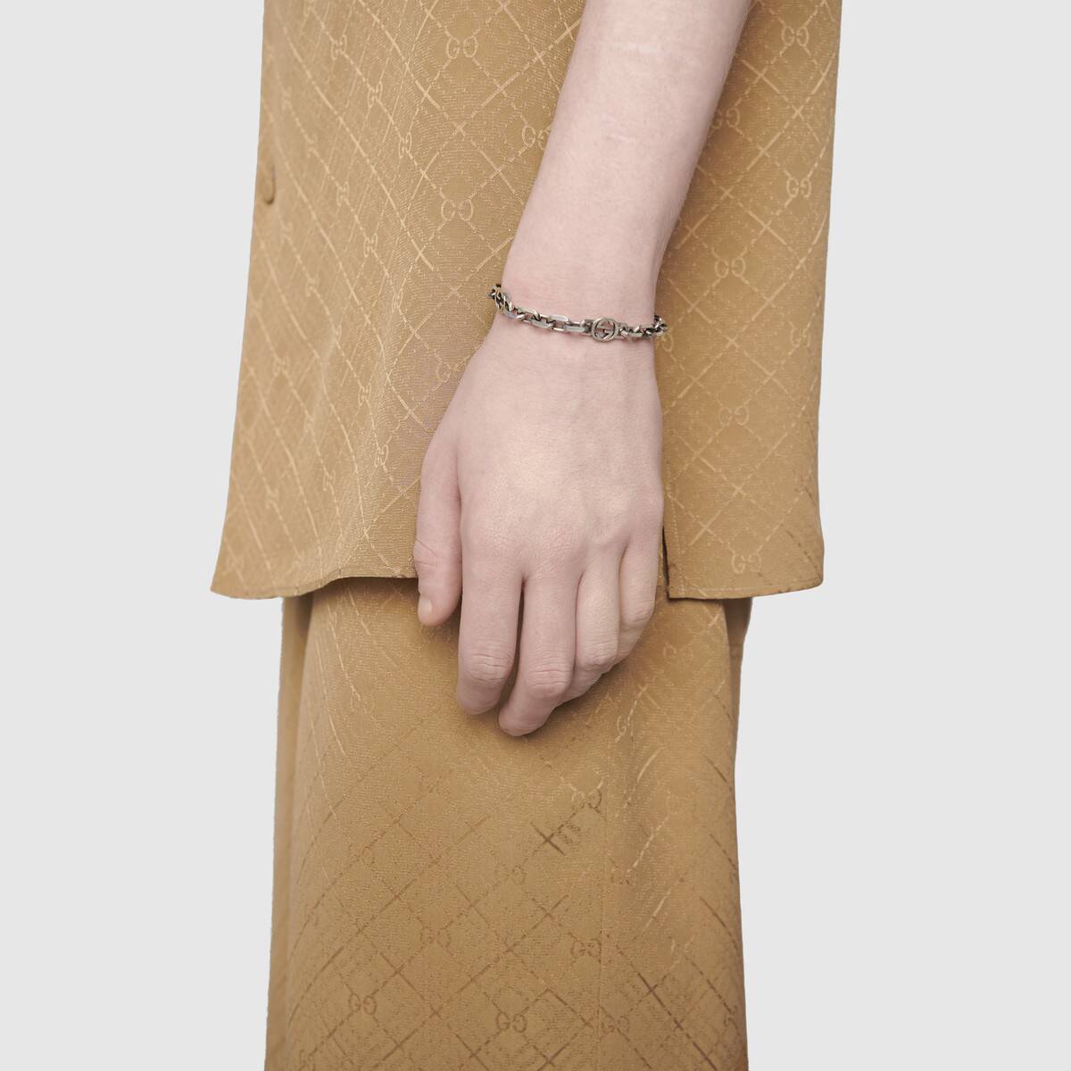 Bracciale Gucci in argento con GG