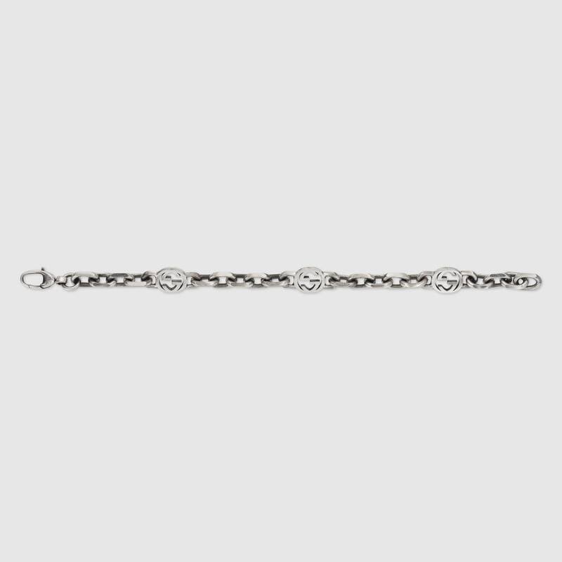 Bracciale in argento Gucci interlocking