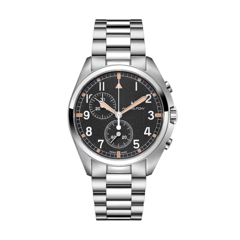 Khaki Aviation Pilot Pioneer Chrono Quartz H76522131