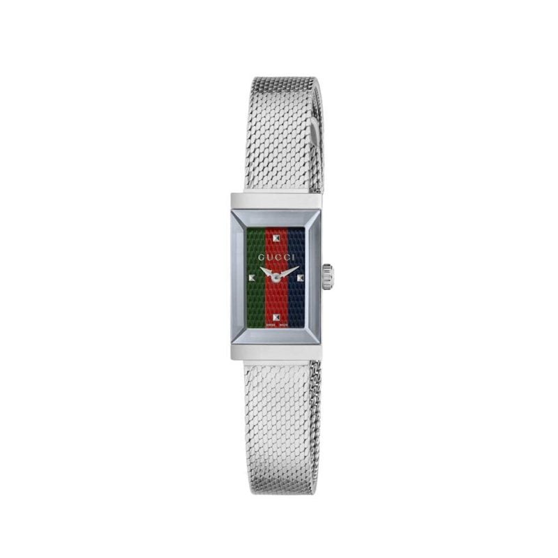Orologio Gucci G-FRAME 14 X 25 MM ACCIAIO watch steel