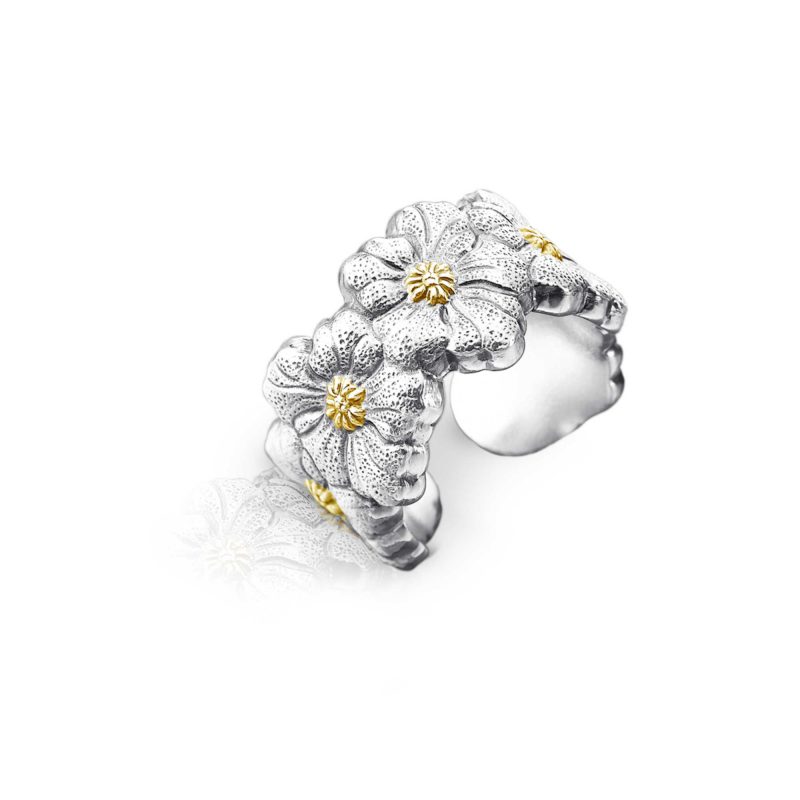 ANELLO GARDENIA ETERNELLE BUCCELLATI ARGENTO RING