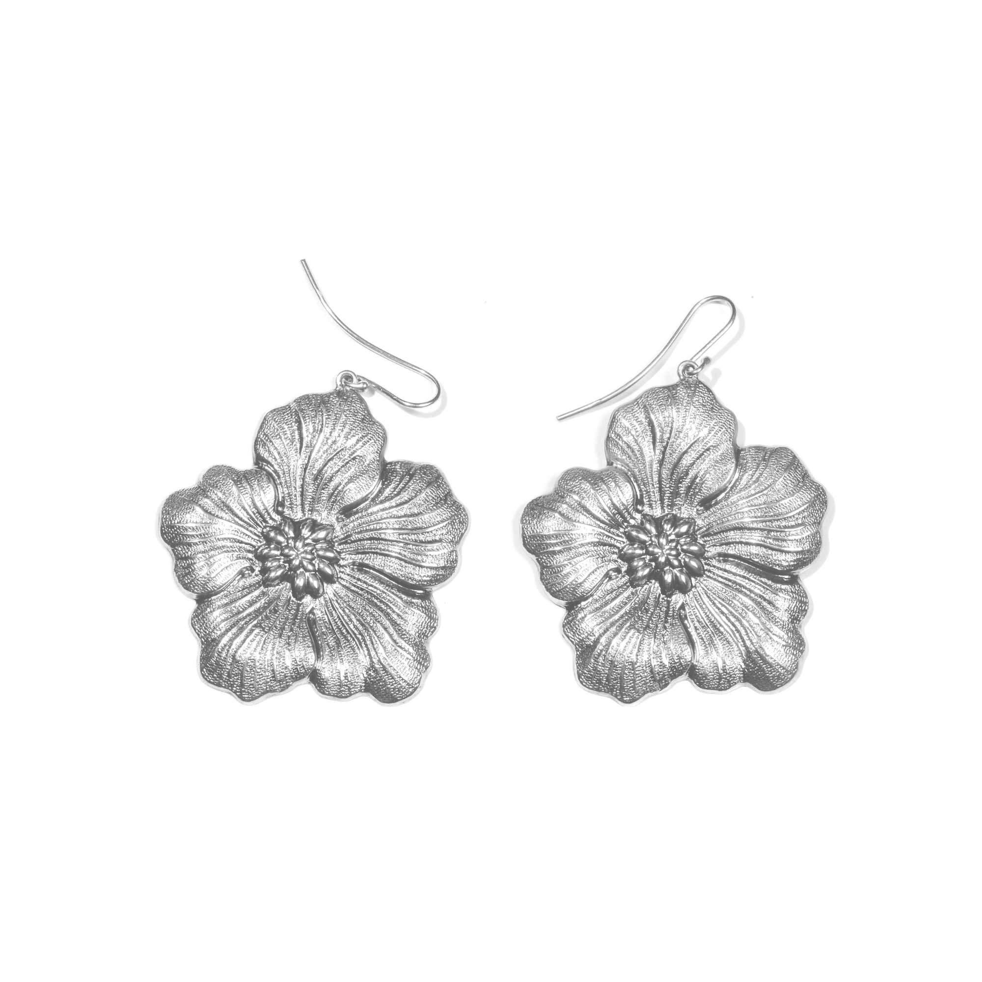 orecchini buccellati gardenia chiusura amo MEDI EARRINGS SILVER BLOSSOM