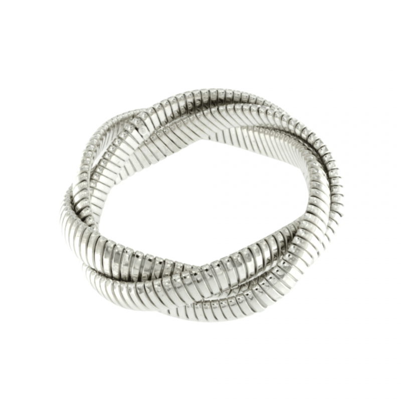 Bracciale Tubogas argento torchon