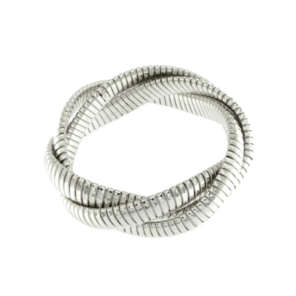 Bracciale Tubogas argento torchon