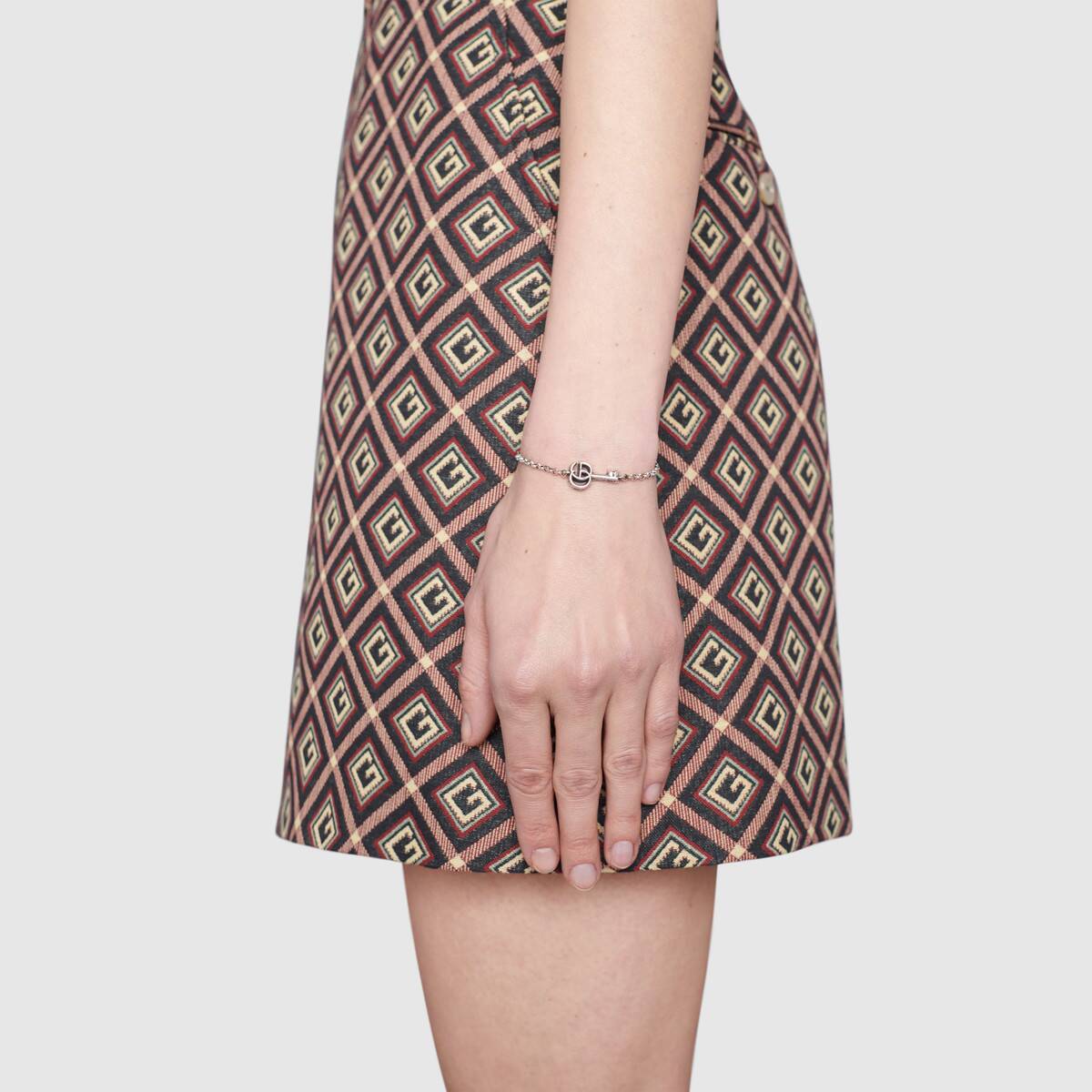 Bracciale con chiave con Doppia G GUCCI BRACELET DISCOUNT SCONTO