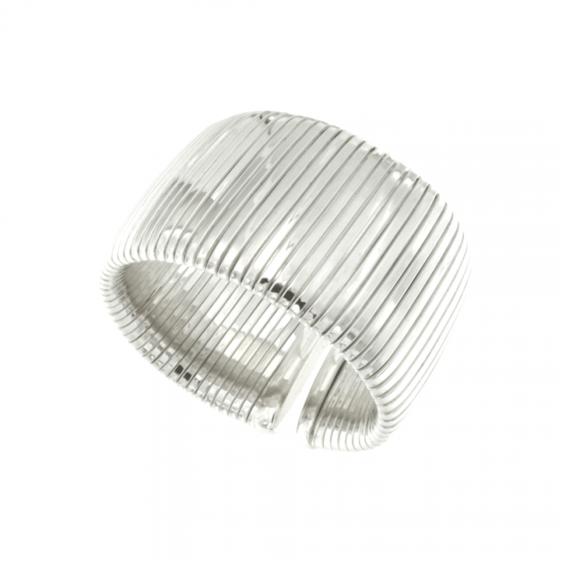 Bracciale Tubogas argento fascia grande