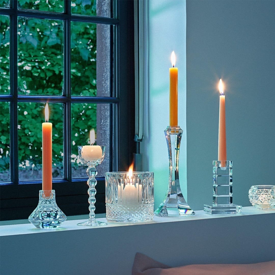 portacandele candleholder vega saint louis crystal sconto discount