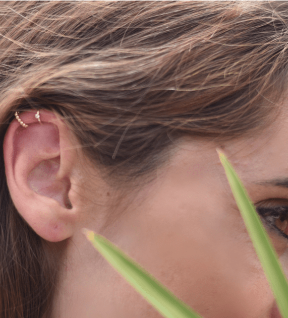 helix mono orecchino sfere