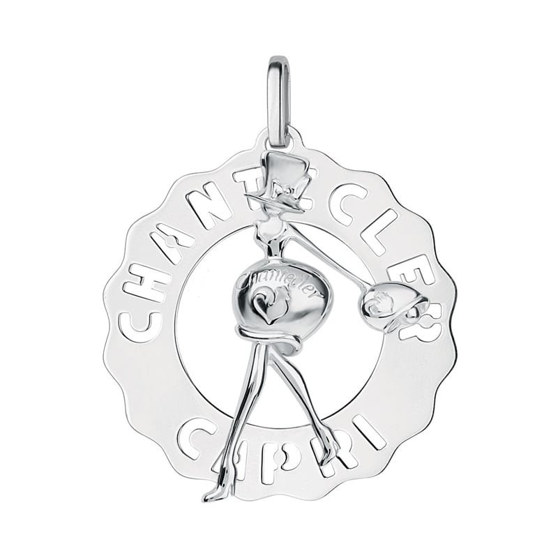 CHANTECLER - LOGO CIONDOLO GRANDE MADAME CLOCHETTE sconto discount silver charm