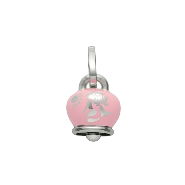 Chantecler Ciondolo campanella media rosa sirena sirenetta mermaid charm bell silver discount sconto